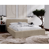 ACTIEDEAL Opbergbed 200 x 200 - Ribstof Beige | Zonder Matras