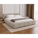 ACTIE Opbergbed 200 x 200 - Beige | Como | Zonder Matras + incl. Gasdrukvering