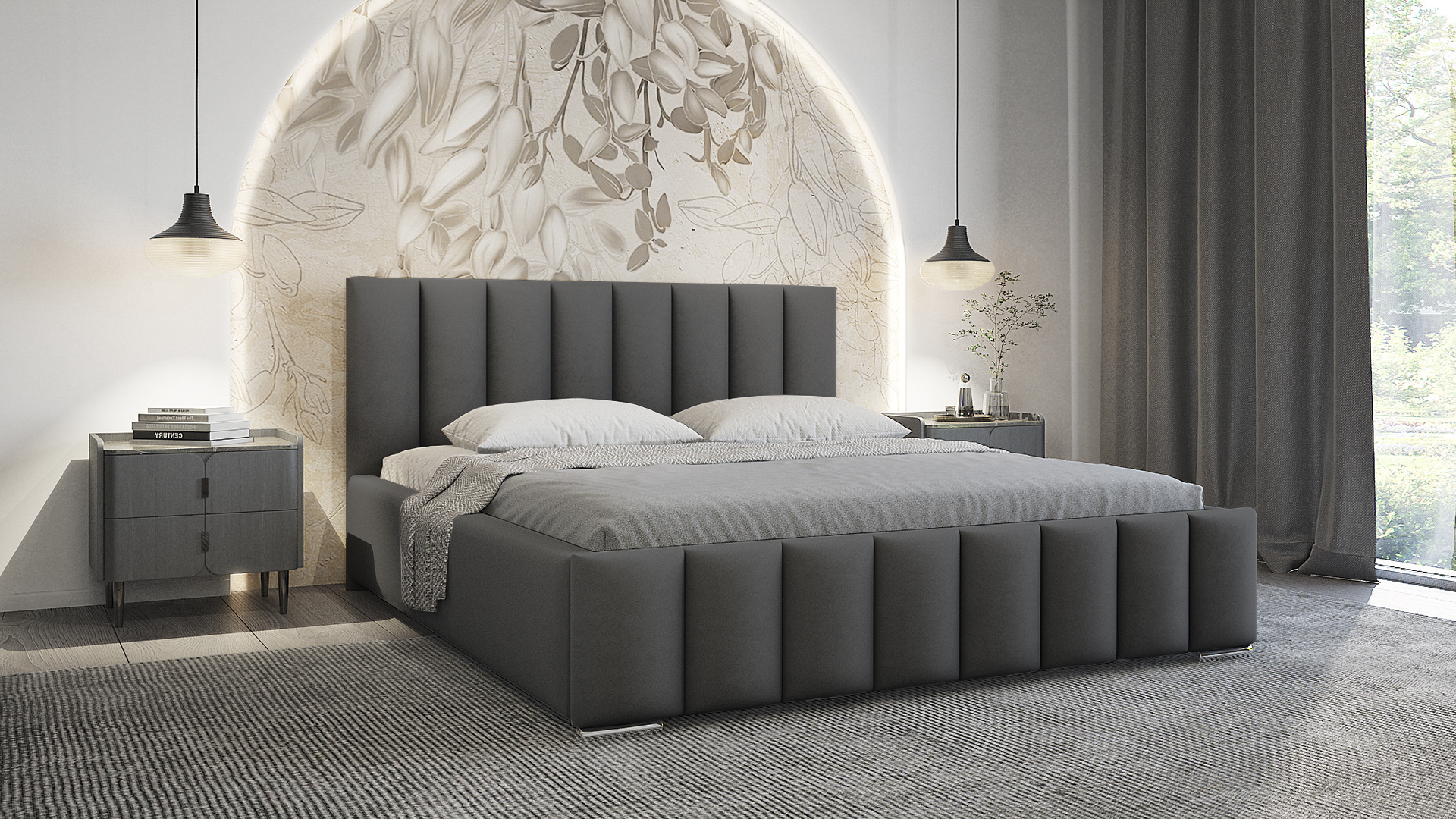 ACTIE Opbergbed 180 x 200 - Teddy stof Creme | Navaro - Zonder Matras + Metaal incl. gasdrukveren