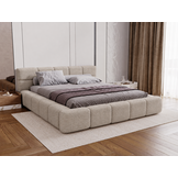ACTIE Opbergbed 180 x 200 - Stof Beige | Coco - Zonder Matras + Metaal incl. gasdrukveren