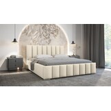 ACTIE Opbergbed 160 x 200 - Velvet Taupe | Navaro - Zonder Matras + Metaal incl. gasdrukveren