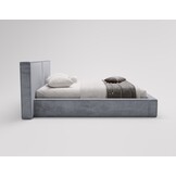 ACTIE Opbergbed 160 x 200 - Stof Grijs | Kaila - Zonder Matras + Hout incl. mechanische veren
