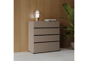 ACTIEDEAL Ladekast Crotone - Taupe - 4 Lades