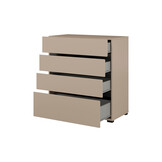 ACTIEDEAL Ladekast Crotone - Taupe - 4 Lades