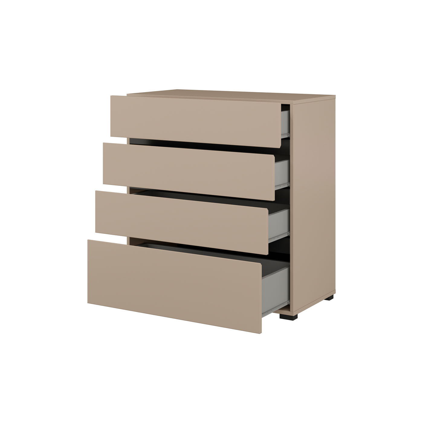 ACTIEDEAL Ladekast Crotone - Taupe - 4 Lades