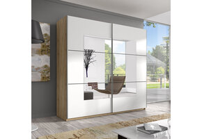 ACTIEDEAL Kledingkast Bern - 2-deurs incl. Spiegel - Naturel