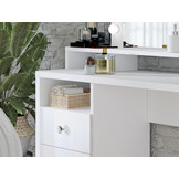 ACTIEDEAL Kaptafel Diana - Wit incl. Verlichting