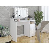 ACTIEDEAL Kaptafel Diana - Wit incl. Verlichting