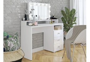 ACTIEDEAL Kaptafel Diana - Wit incl. Verlichting