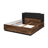 ACTIEDEAL Houten Bed 160 x 200 - Bruin | Siena incl. Lattenbodem