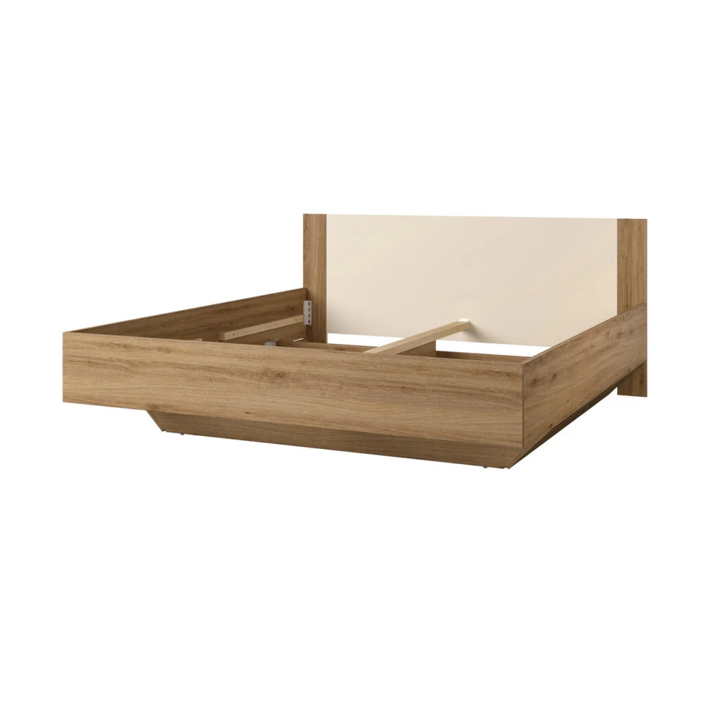 ACTIEDEAL Houten Bed 160 x 200 - Wotan Eiken | Verdal (zonder lattenbodem)