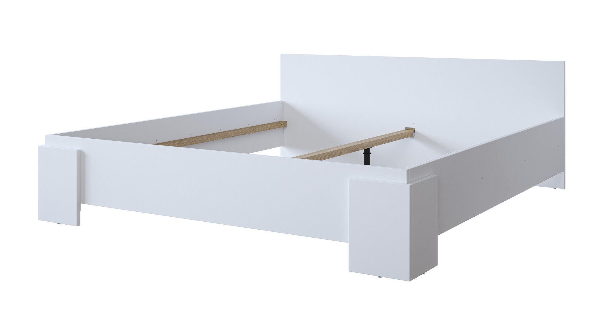 ACTIEDEAL Houten Bed 160 x 200 - Wit | Nîmes (zonder lattenbodem)