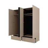 ACTIEDEAL Kledingkast Crotone - Taupe - 4-Deurs met Lades