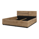 ACTIEDEAL Houten Bed 180 x 200 - Wotan Eiken | Crotone incl. Lattenbodem