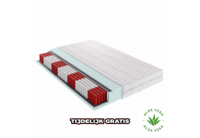Pocketveringmatras Koudschuim - GRATIS Aloë vera tijk - 21 cm