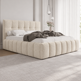 ACTIE Opbergbed 180 x 200 - Stof Beige | Novara - Zonder Matras