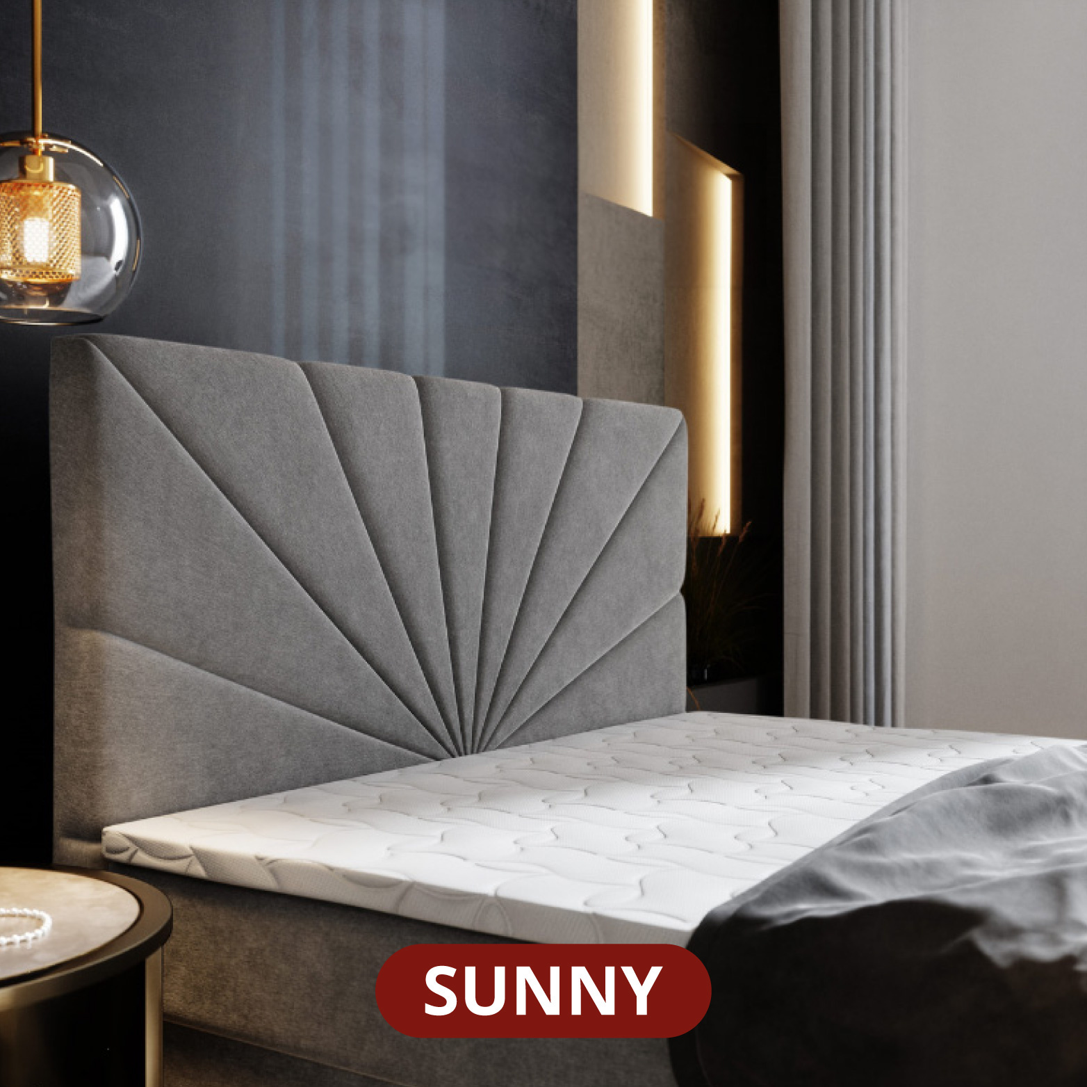 ACTIE Opbergboxspring 180 x 200 - Skaileer Beige | Hoofdbord Sunny - 40 cm Opslagruimte - GRATIS TOPPER