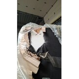 RETOURDEAL Opbergboxspring 180 x 200 - Stof Creme | GRATIS TOPPER - Levi - Paar cm ligverschil in beide boxen (Niet in originele verpakking + Kans op stofschade)
