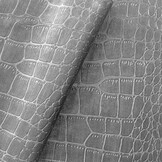 ACTIE Vlakke boxspring 180 x 200 Velvet Croco Zilver | Incl. Croco Voetbord + 1x Medium & 1x Stevig Pocketmatras tot 120 kg - GRATIS TOPPER