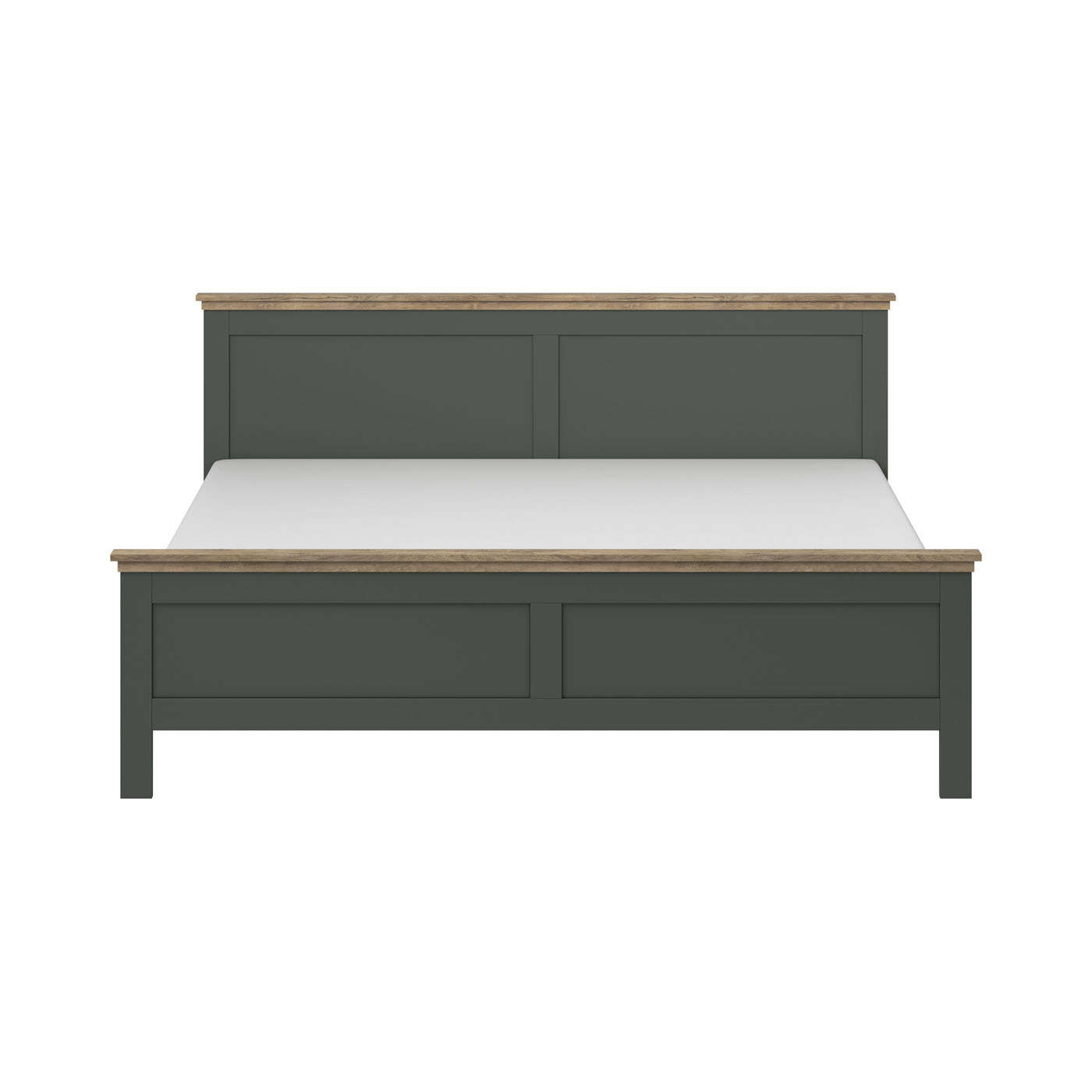 ACTIE Houten bed 180 x 200 Evoke - Groen | Incl. lattenbodem - Zonder Matras