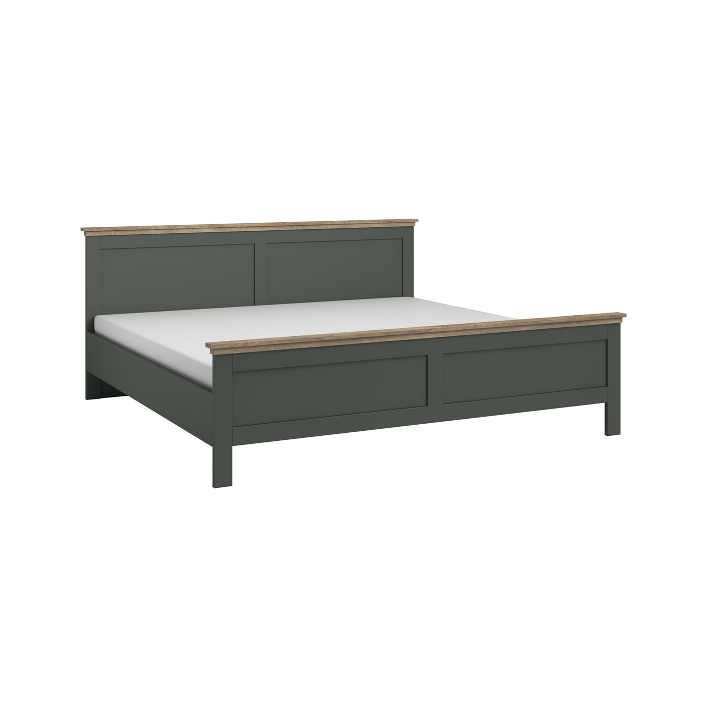 ACTIE Houten bed 180 x 200 Evoke - Groen | Incl. lattenbodem - Zonder Matras