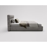 ACTIE Opbergbed 160 x 200 - Stof Beige | Olivio - Zonder Matras + Metaal incl. gasdrukveren