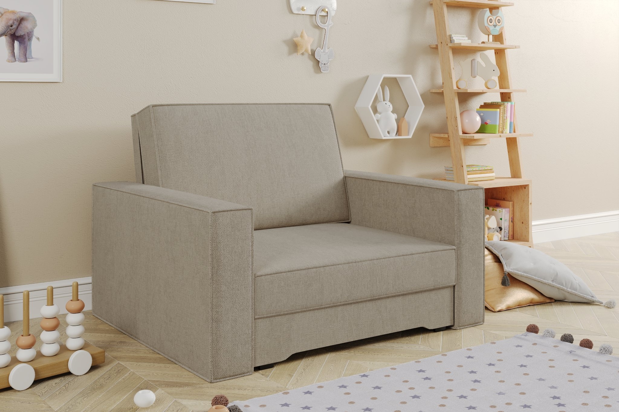 Slaapfauteuil met opbergruimte Athos | Compact - 1 persoons B112 cm