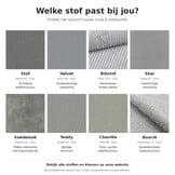 L-bank Sara met luxe stoffen en kleuren naar keuze !