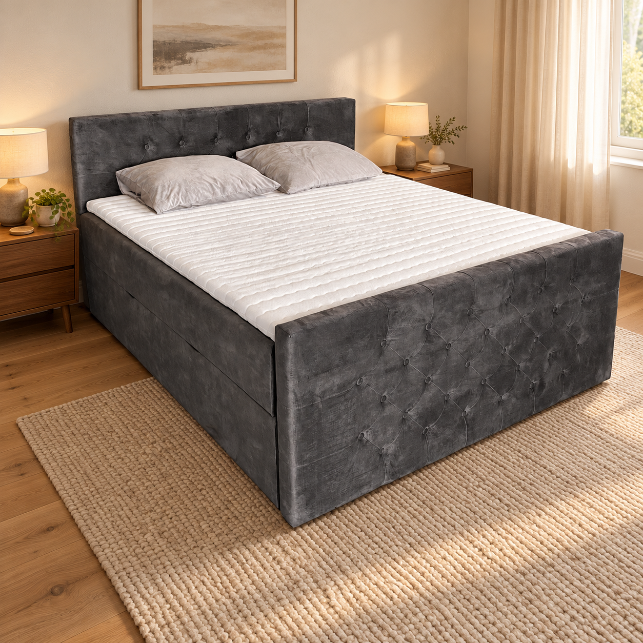 Boxspring Storage met Opbergruimte