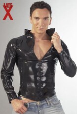 The Latex Collection LATEX SHIRT MET RITS VOOR HEM OF HAAR