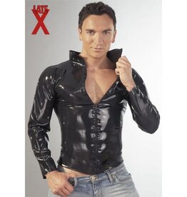 The Latex Collection LATEX SHIRT MET RITS VOOR HEM OF HAAR