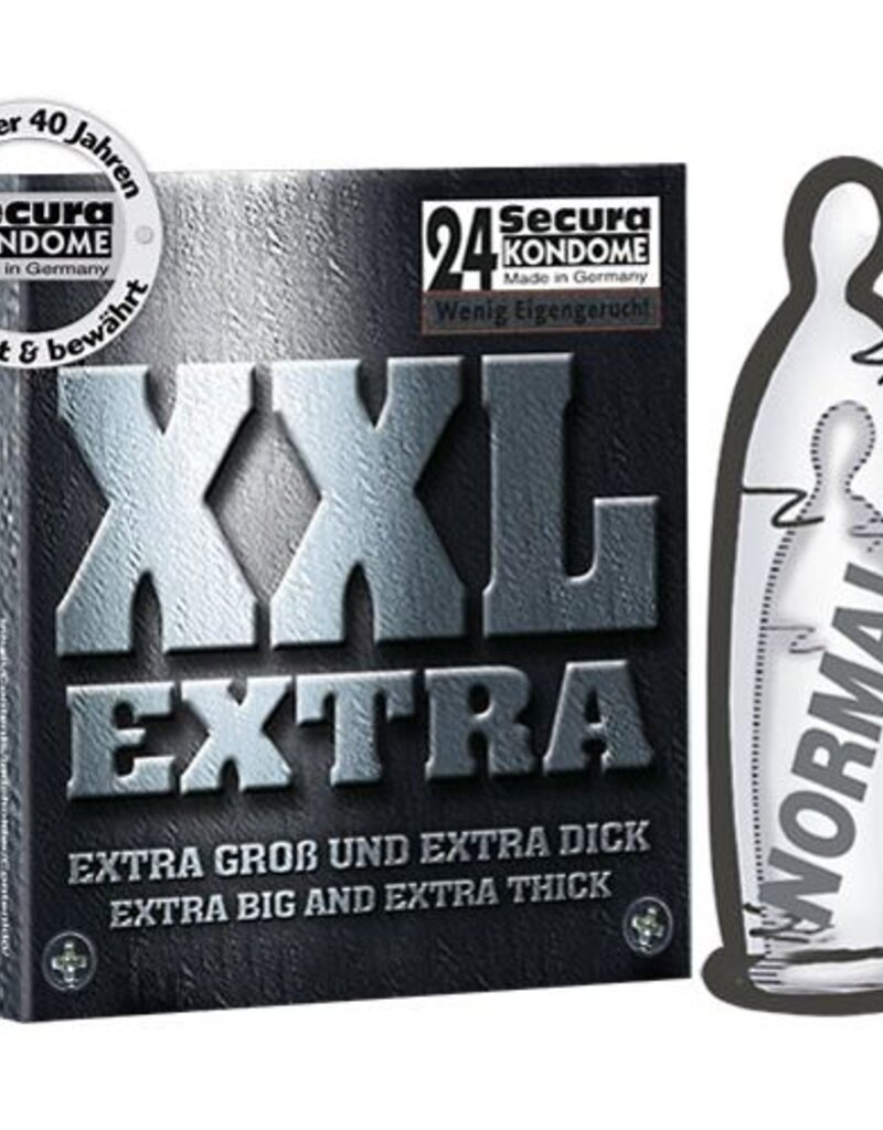 Secura Kondome XXL EXTRA 24 STUKS