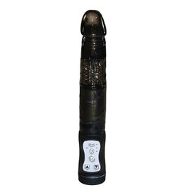 Seven Creations Vibrator met Parels en vibrerende anaalstimulator - Zwart