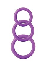 Shots Toys PAARSE TWIDDLE RINGS IN 3 MATEN