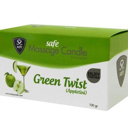 Safe SAFE MASSAGE CANDLE GREEN TWIST