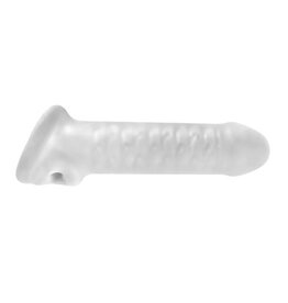 Perfect Fit FAT BOY SILASKIN COCK SHEATH EXTENDER THIN CLEAR
