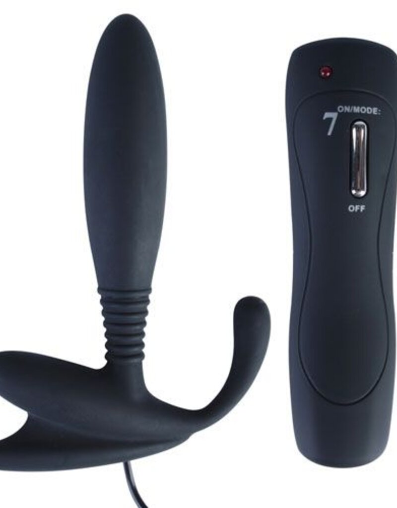 Erotic Collection Zwarte anaal vibrator met zeven snelheden