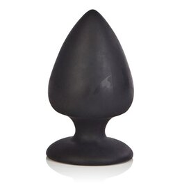 Colt Zwarte naadloze siliconen buttplug