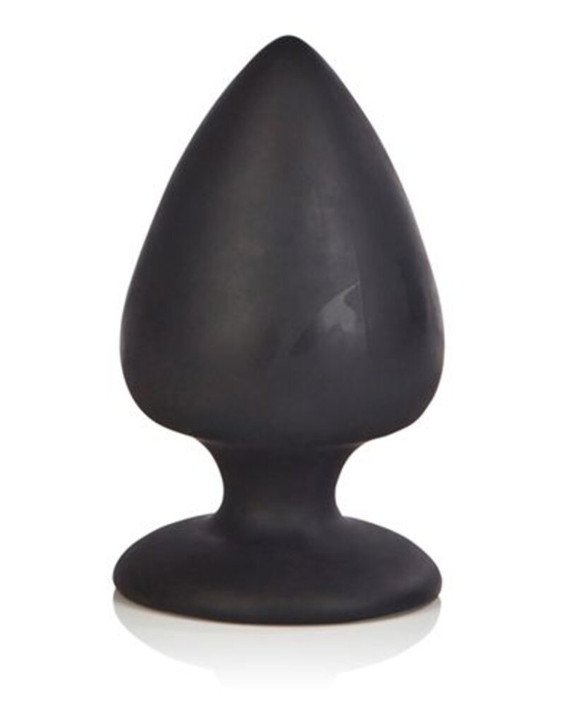 Colt Zwarte naadloze siliconen buttplug