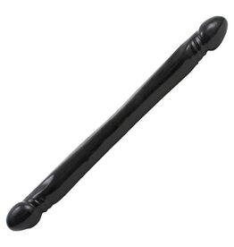 Doc Johnson ZWARTE DUBBELE DILDO XL