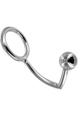 Master Series CHROME PLATED ANAL BALL WITH COCK RING