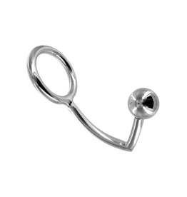 Master Series CHROME PLATED ANAL BALL WITH COCK RING