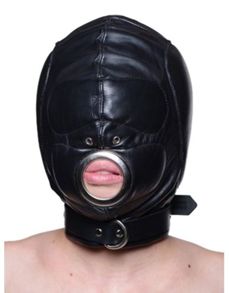 Strict Leather LEATHER PADDED HOOD WITH MOUTH HOLE