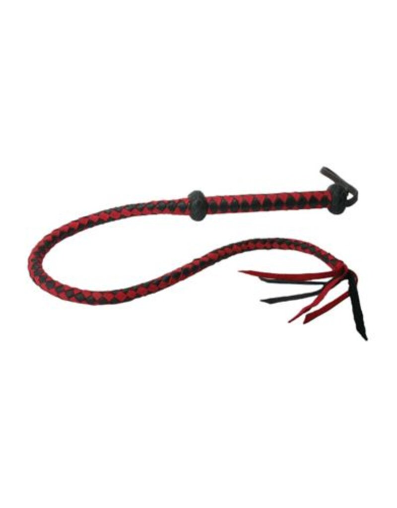 Strict Leather PREMIUM RED AND BLACK LEATHER WHIP