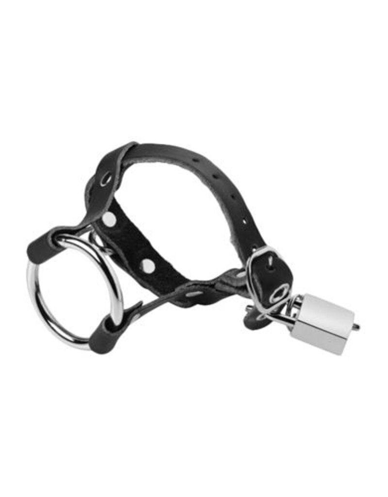 Strict Leather LOCKING COCK AND BALL RING