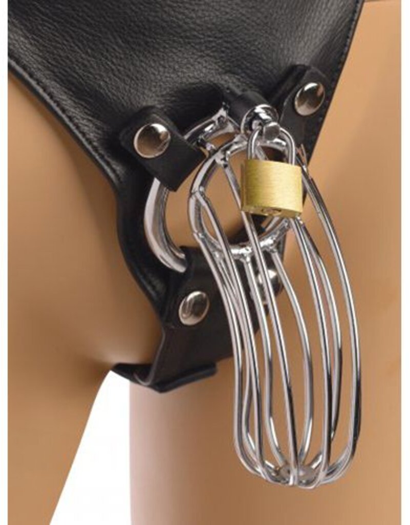 Strict Leather MALE CHASTITY DEVICE HARNESS