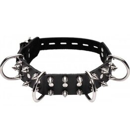 Strict Leather STRAKKE LEREN HONDENHALSBAND MET PINNEN