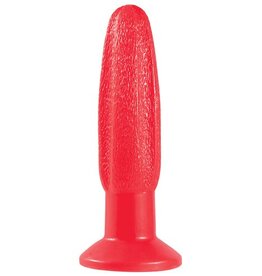 Menzstuff Buttplug met groeven - Rood