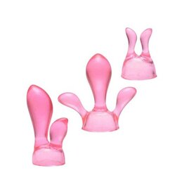 Savvy Drie Wand Vibrator Opzetstukken - Roze