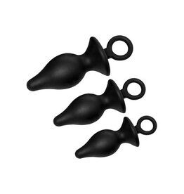 Strict Leather Driedelige Siliconen Butt Plug Set